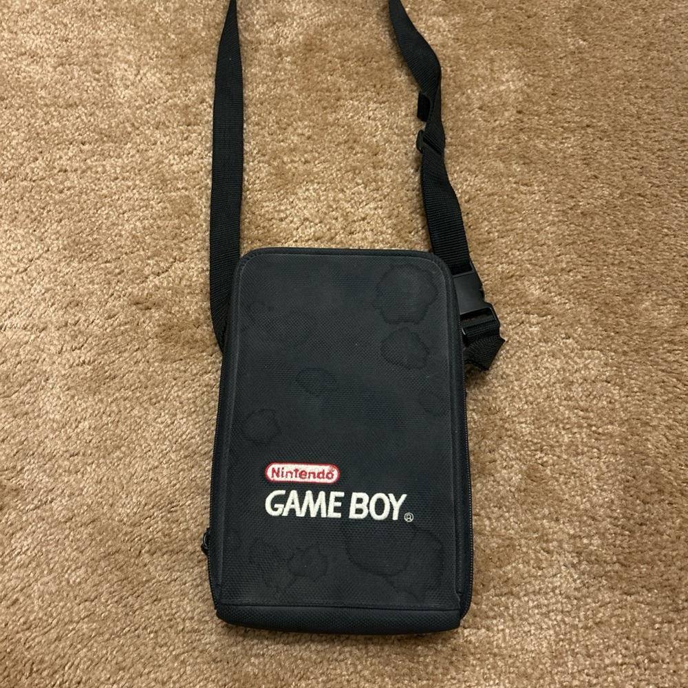 Nintendo Game Boy Shoulder Bag with Plastic Insert for Console/Accessories